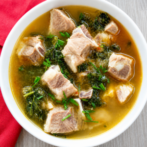 Menu goat soup