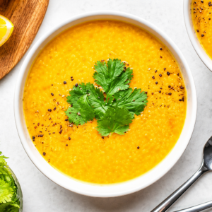 Menu lenthil soup(v gf)