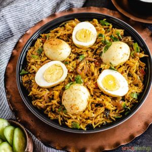 Menu eggbiryani